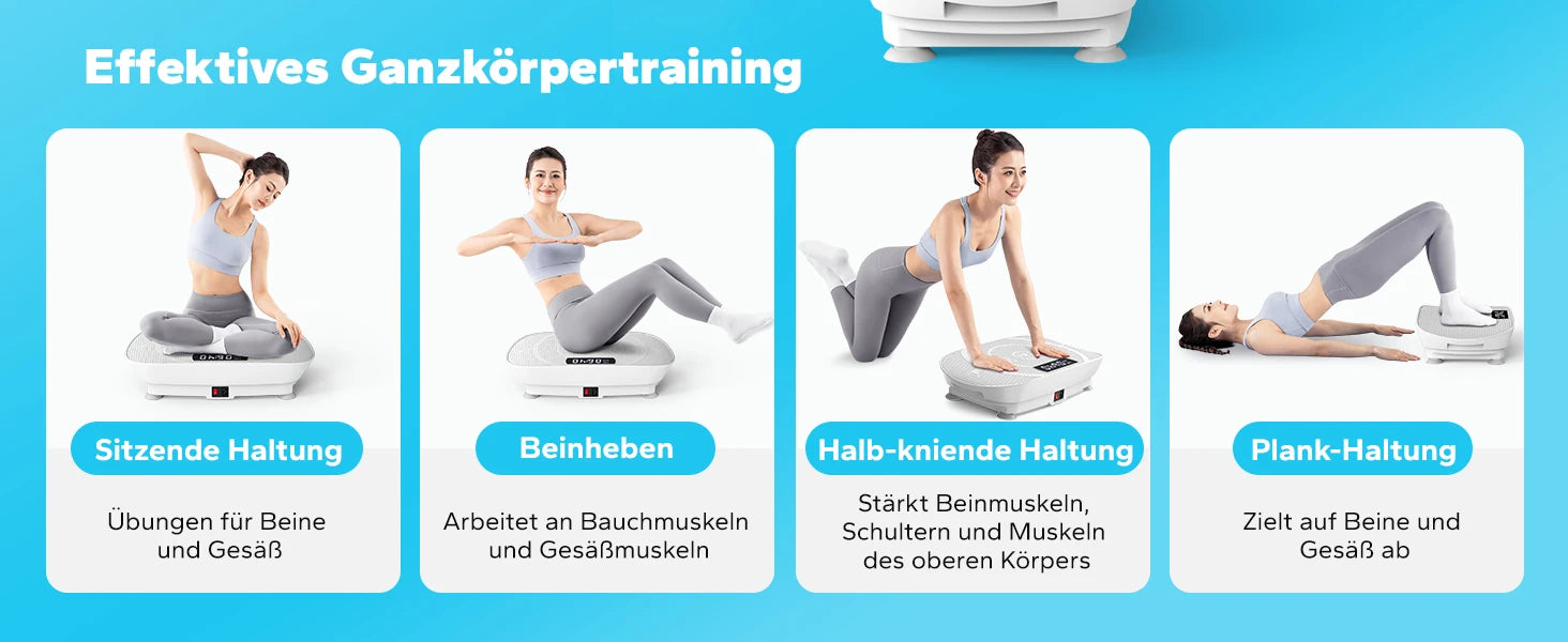 Plateforme vibrante MERACH pour fitness complet du corps, appareil de sport pour la maison, marque badassmood.com