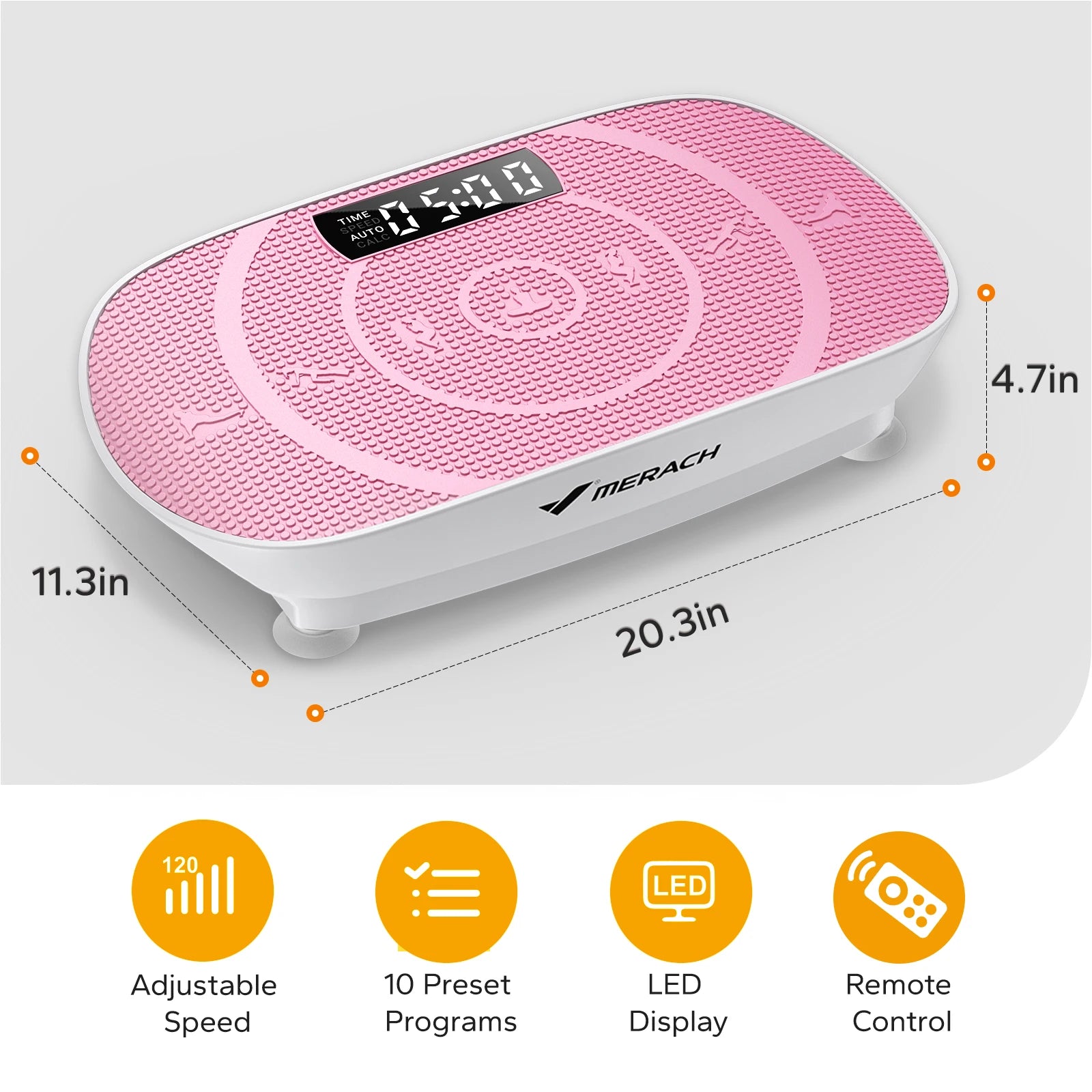 Plateforme vibrante MERACH pour fitness complet du corps, appareil de sport pour exercices à domicile, marque badassmood.com
