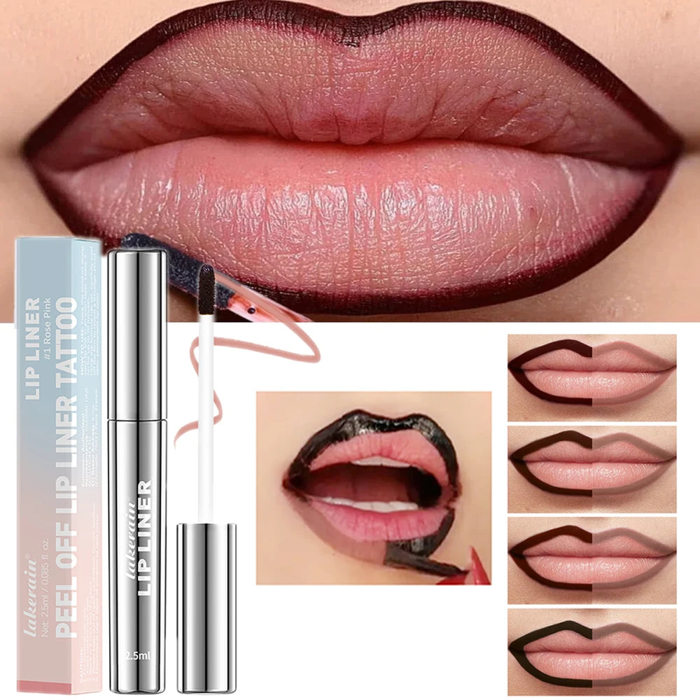 Crayon Contour Lèvres Waterproof Peel-Off - Tint Mat Effet Tatouage - badassmood