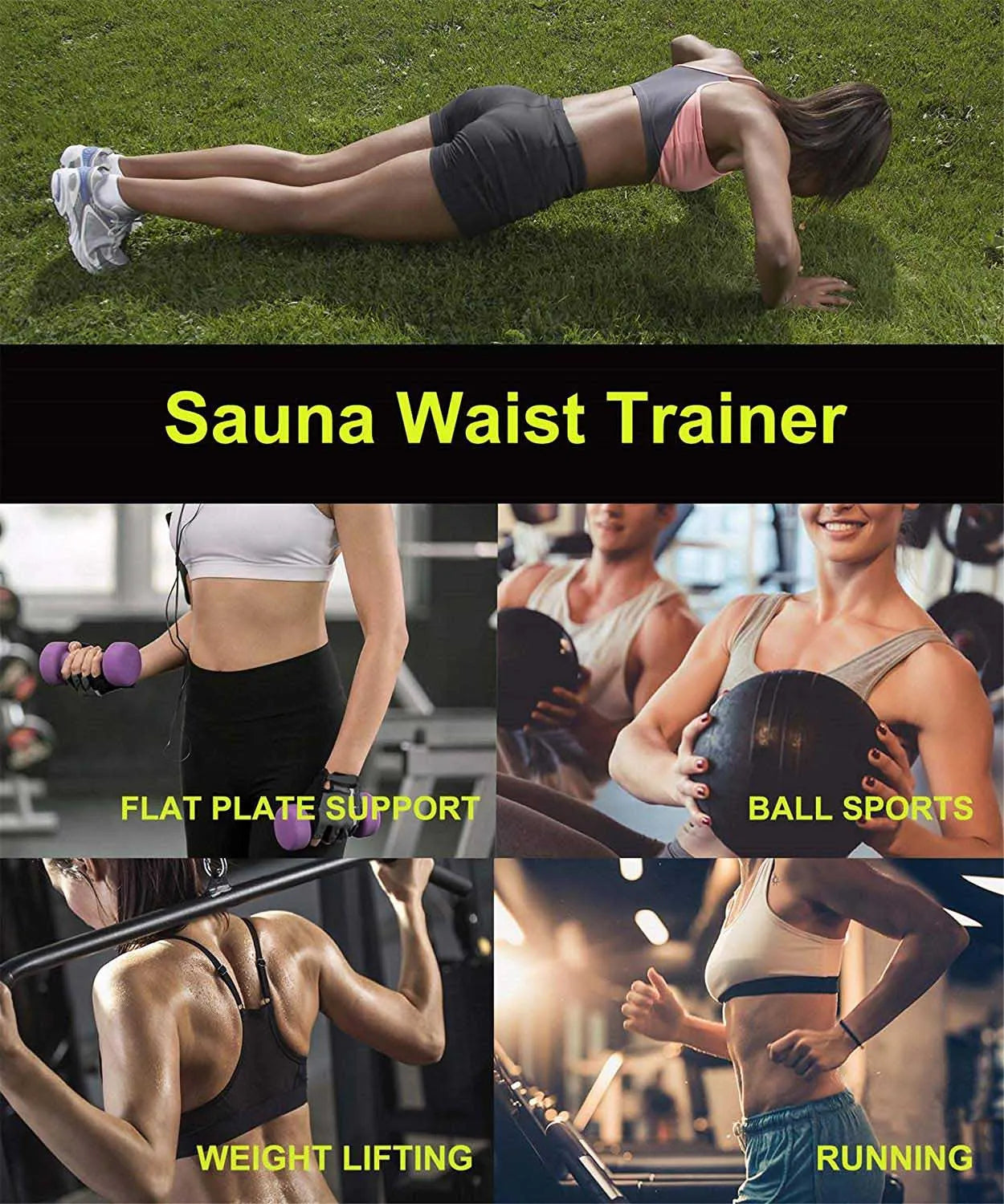 Gaine Amincissante Néoprène Femme - Ceinture Sudation Sport Ventre Plat