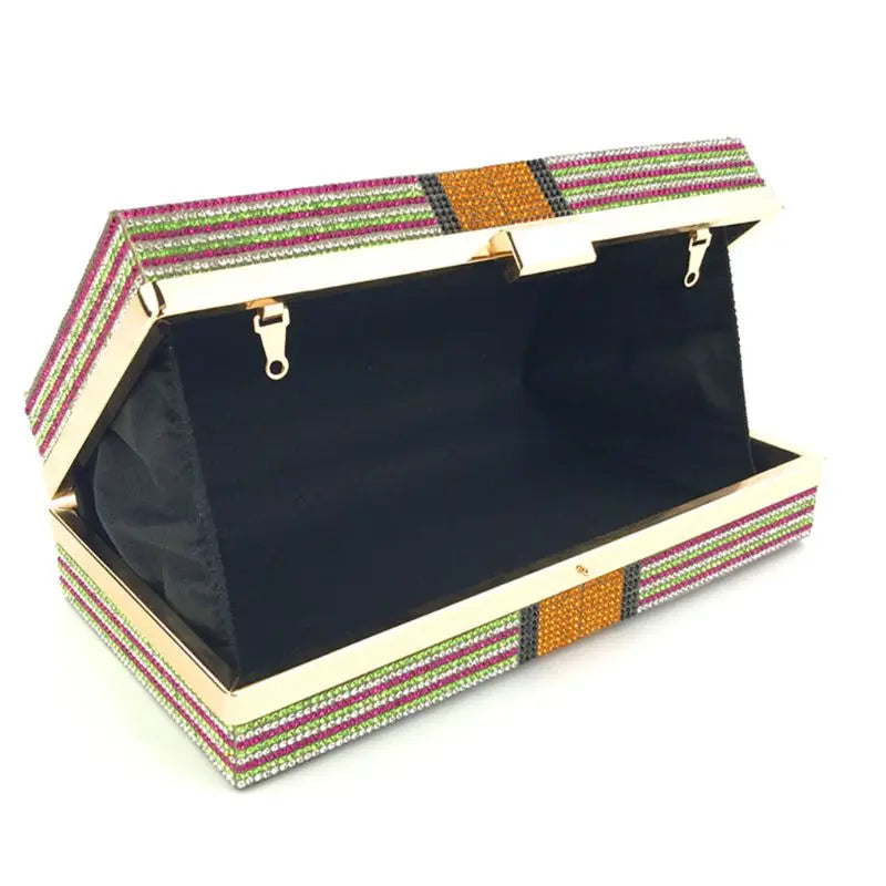 Pochette Liasse Billets Strass Luxe - Clutch Dollars Soirée Mariage Originale - badassmood