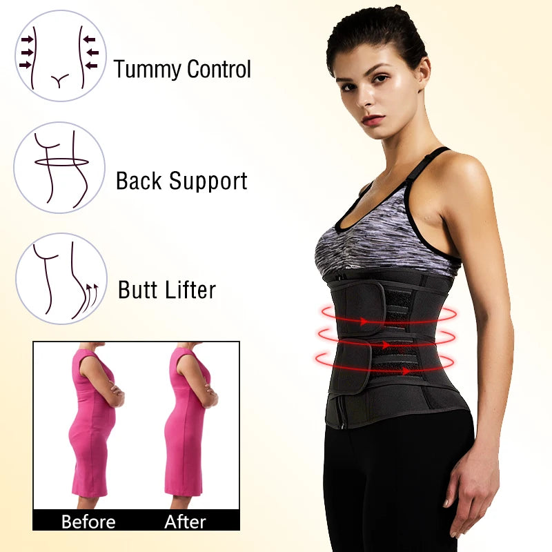 Gaine Amincissante Néoprène Femme - Ceinture Sudation Sport Ventre Plat