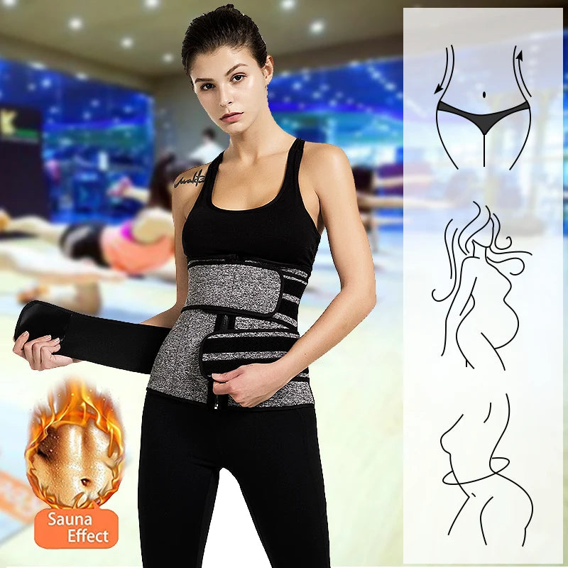 Gaine Amincissante Néoprène Femme - Ceinture Sudation Sport Ventre Plat