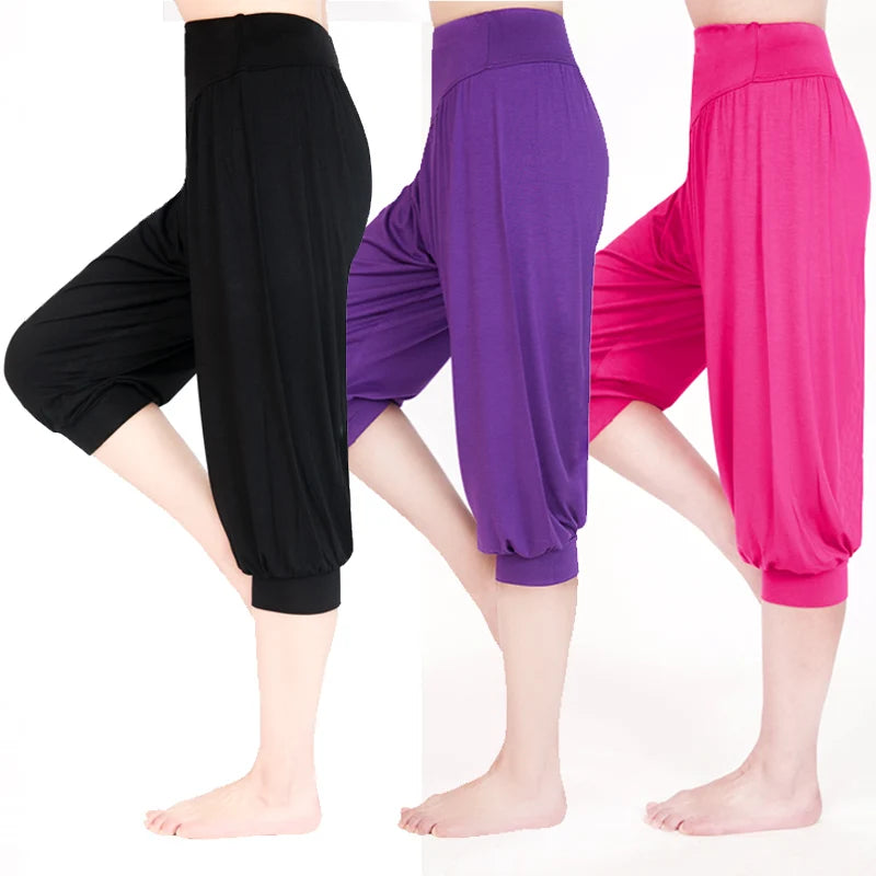 Pantalon Yoga Femme Grande Taille - Legging Sport Coloré Modal