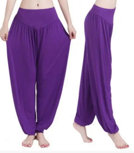 Pantalon Yoga Femme Grande Taille - Legging Sport Coloré Modal