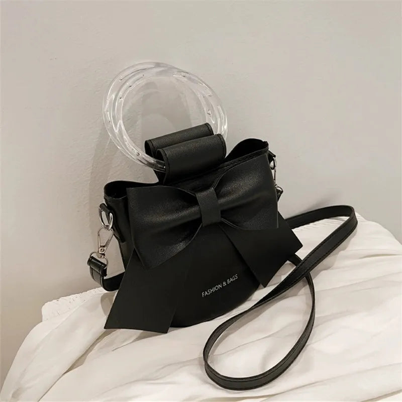 Sac Seau Femme avec Nœud Élégant - Sac Bandoulière Été Casual