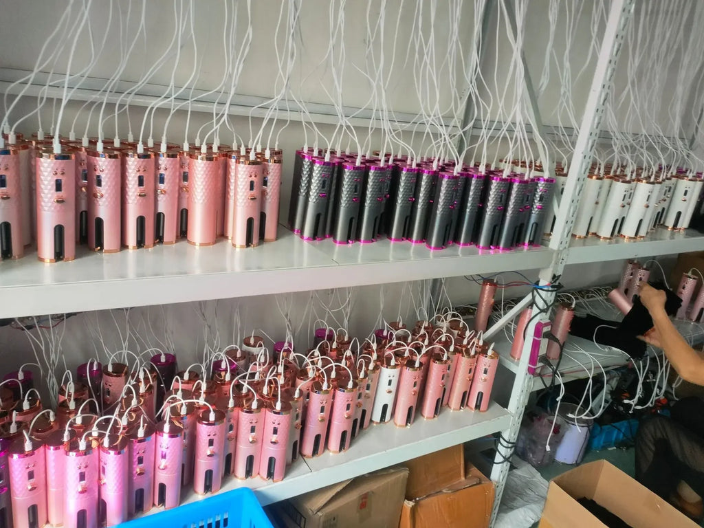 Fer à Boucler Sans Fil Automatique Mini - Boucleur Portable Sec/Humide