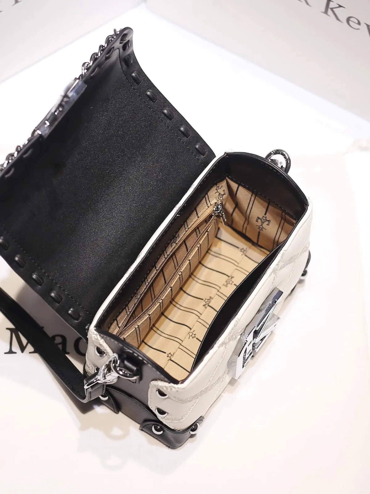 Sac Carré Bicolore Femme - Sac Bandoulière Soirée Cuir Tendance 2026 - badassmood