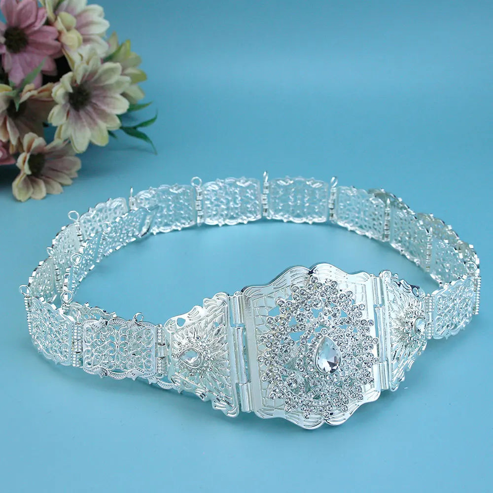 Ceinture Chaîne Métallique Style Marocain Ajustable - Caftan Arabe - badassmood