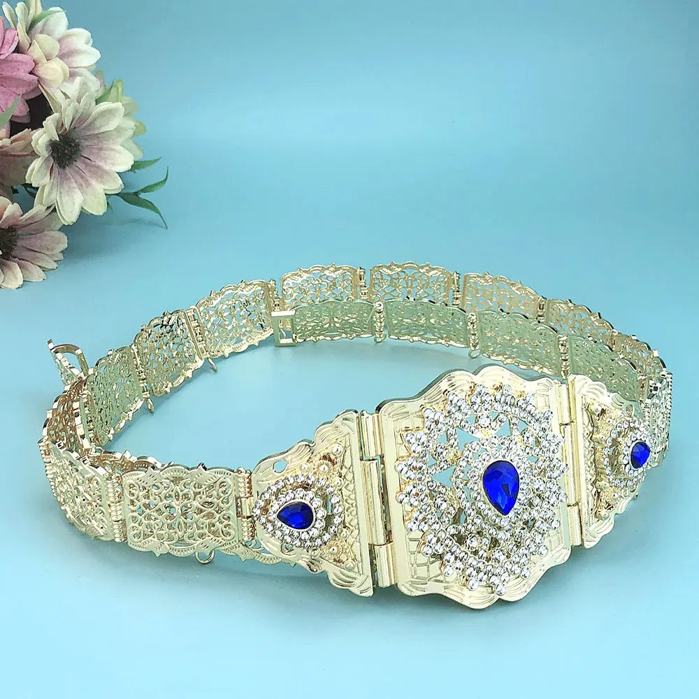 Ceinture Chaîne Métallique Style Marocain Ajustable - Caftan Arabe - badassmood