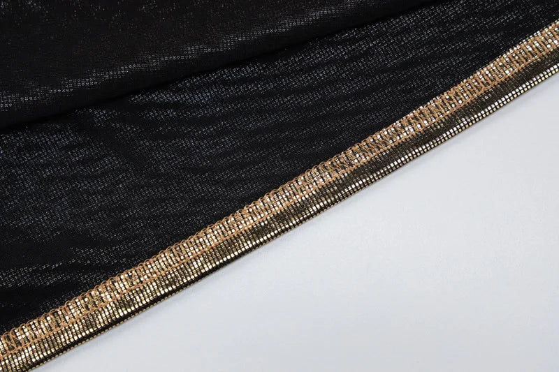 Robe Courte Sequins Dos Nu - Bretelles Soirée Party Glamour - badassmood