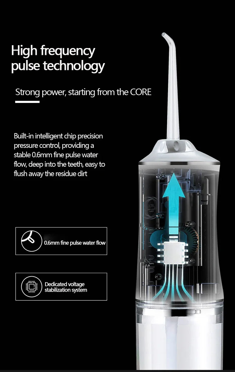 Oral Irrigator Dental Water Jet Flosser Appliance Pick Floss Dentistry Mouth Washing Machine Teeth Whitening Cleaning Tools - badassmood