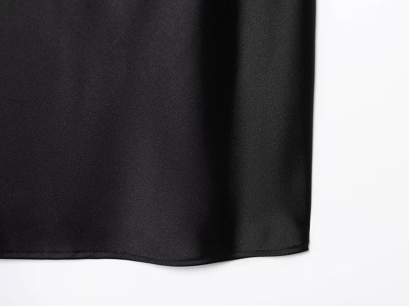 MUJER 2025 Halter Tops for Women Black Satin Backless Top Female Pink Summer Beach Top Woman off Shoulder Camisole Top Women - badassmood