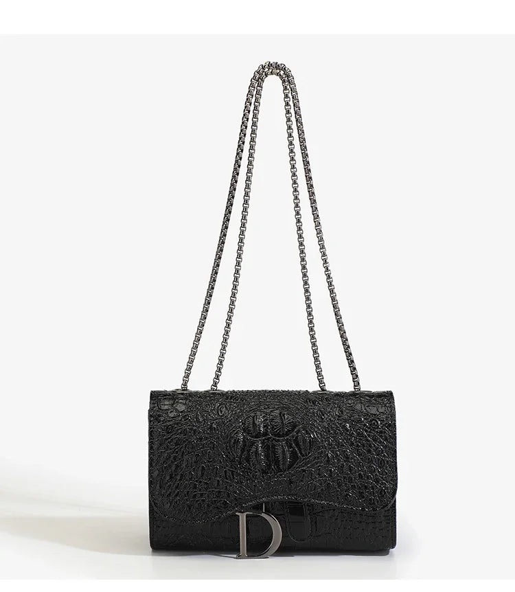 Sac à main femme en sequins et chaînes dorées, sac bandoulière luxe et casual, avec détails brillants et élégants.