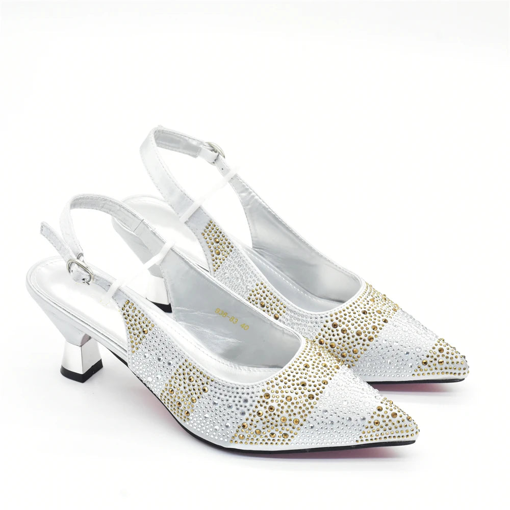 Ensemble Chaussures et Sac Italien Designer Mariage - Escarpins Luxe Femme Mariée Soirée - badassmood