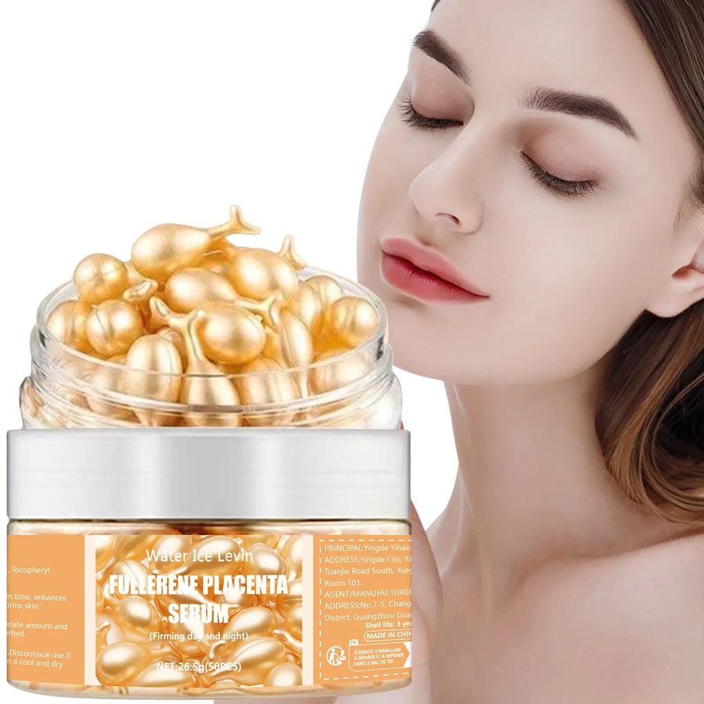 Capsules Sérum Visage Collagène x50 - Anti-Rides Acide Hyaluronique - badassmood