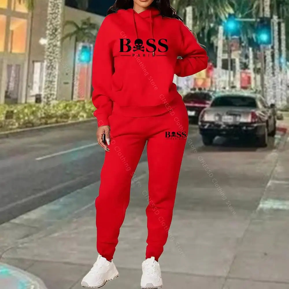 Survêtement Femme Designer Luxe 2026 - Sweat + Pantalon Haute Qualité Automne Hiver - badassmood