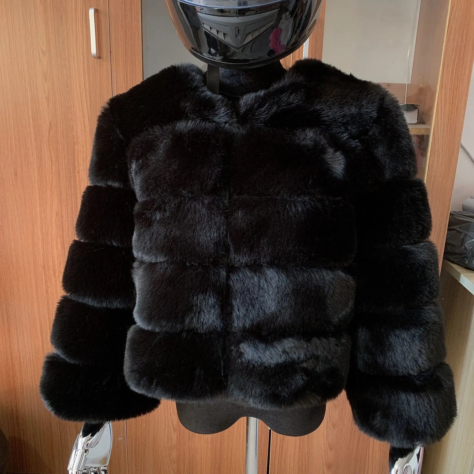 Manteau Fausse Fourrure Renard Femme - Veste Courte Luxe Fluffy Hiver - badassmood