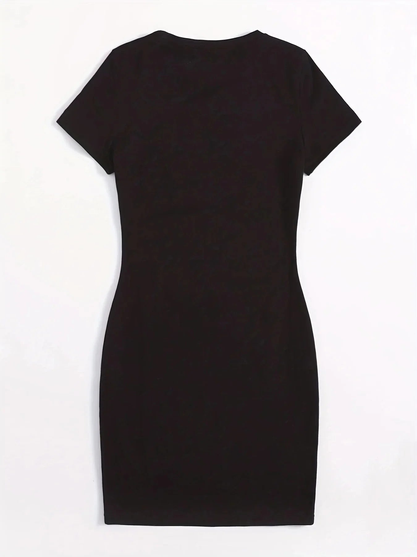 Summer Ladies GUEESS Los Angeles Printed Casual Sexy Slim Fit Hip hugging Short Sleeve Round Neck T-shirt Short Mini Skirt - badassmood