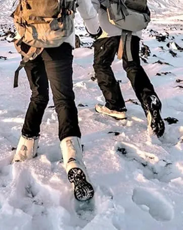 Bottes Neige Femme Imperméables Fourrées - Mi-Mollet Chaudes Légères Randonnée Hiver - badassmood