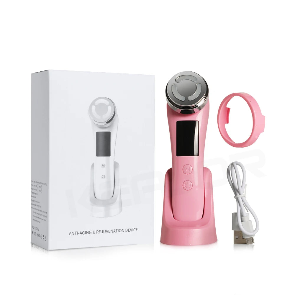 Masseur Facial RF EMS - Radiofréquence & Microcourant Lifting - badassmood