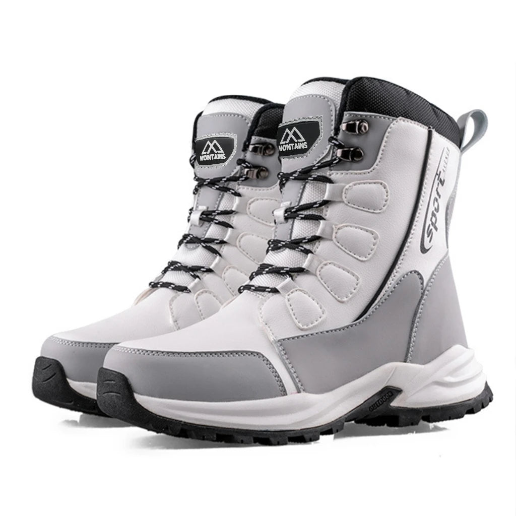 Bottes Neige Femme Imperméables Fourrées - Mi-Mollet Chaudes Légères Randonnée Hiver - badassmood