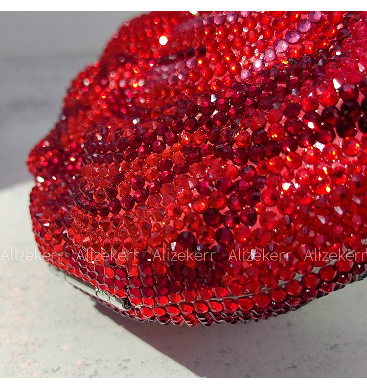 Pochette soirée rose avec cristaux et strass, sac de mariage élégant pour femme, design luxe pour fêtes et occasions spéciales