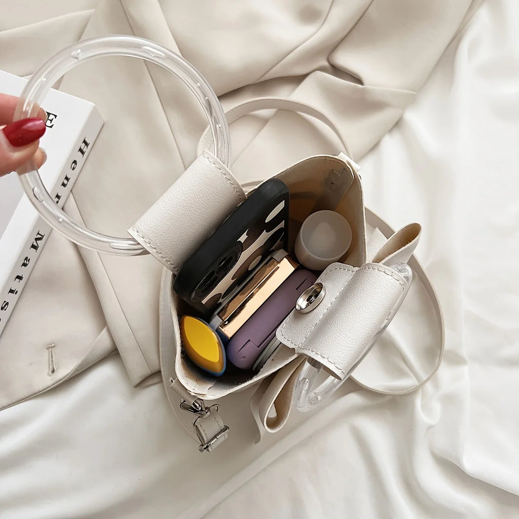 Sac Seau Femme avec Nœud Élégant - Sac Bandoulière Été Casual