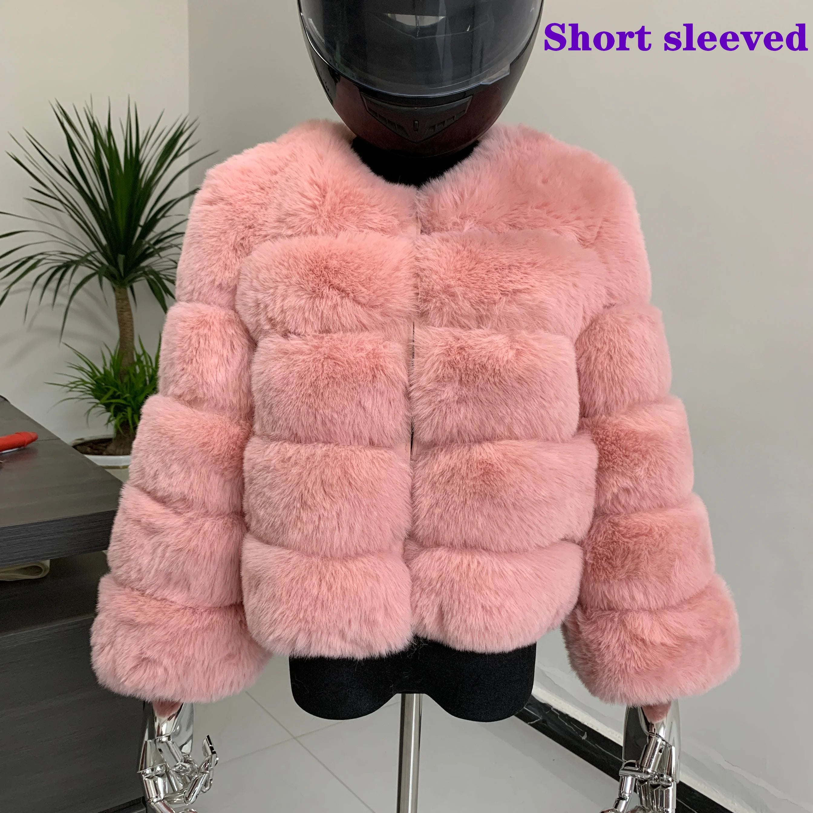 Manteau Fausse Fourrure Renard Femme - Veste Courte Luxe Fluffy Hiver - badassmood