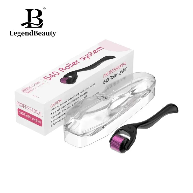 Derma Roller 540 Micro-Aiguilles Professionnel - Visage Barbe Cheveux Anti-Âge - badassmood