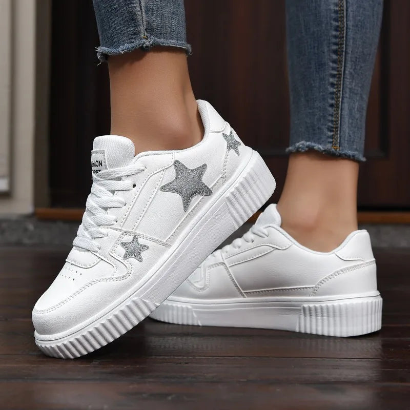 Sneakers Femme Confort Plateforme - Chaussures Marche Respirantes - badassmood