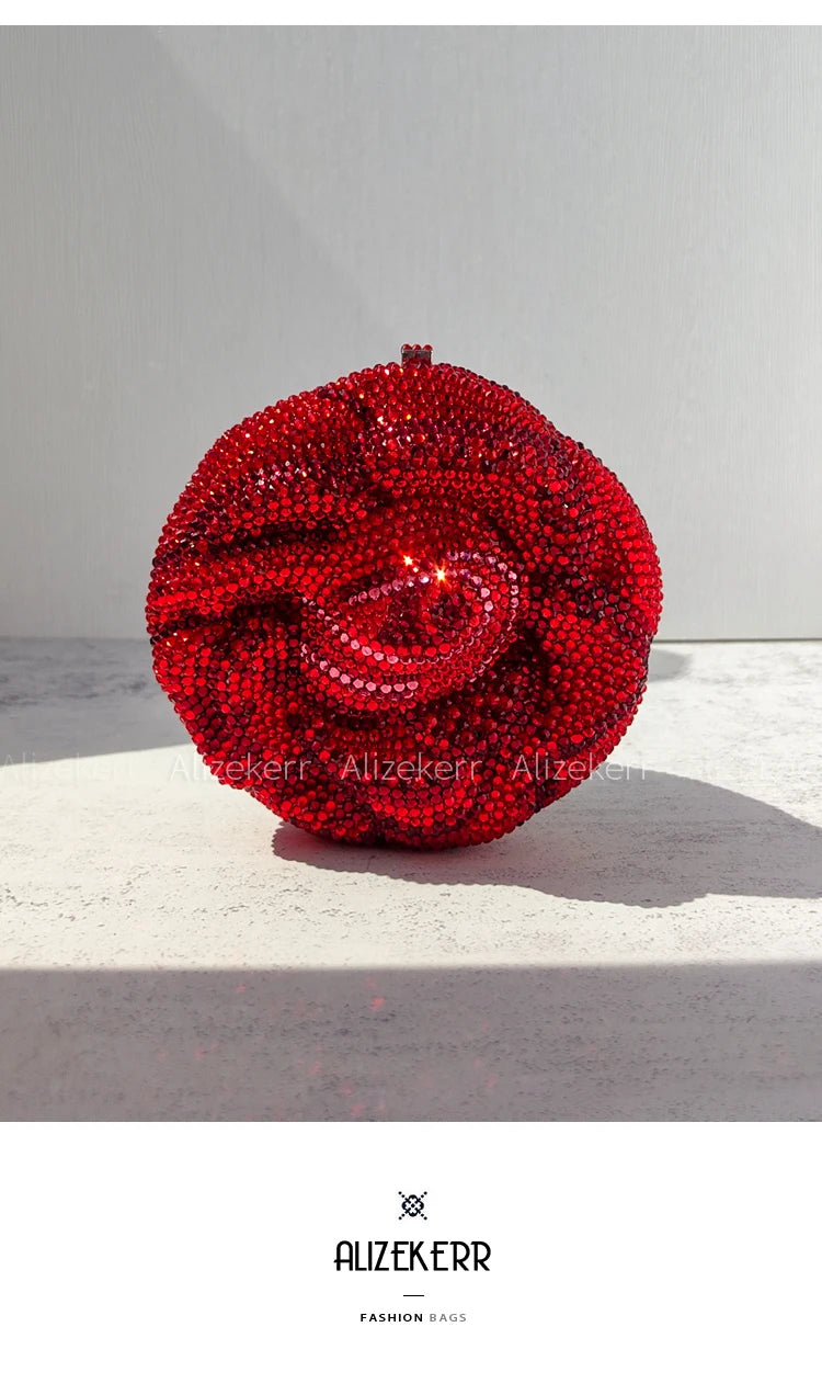 pochette soirée rose avec cristaux et strass, sac de mariage et fête pour femme, luxe et élégance