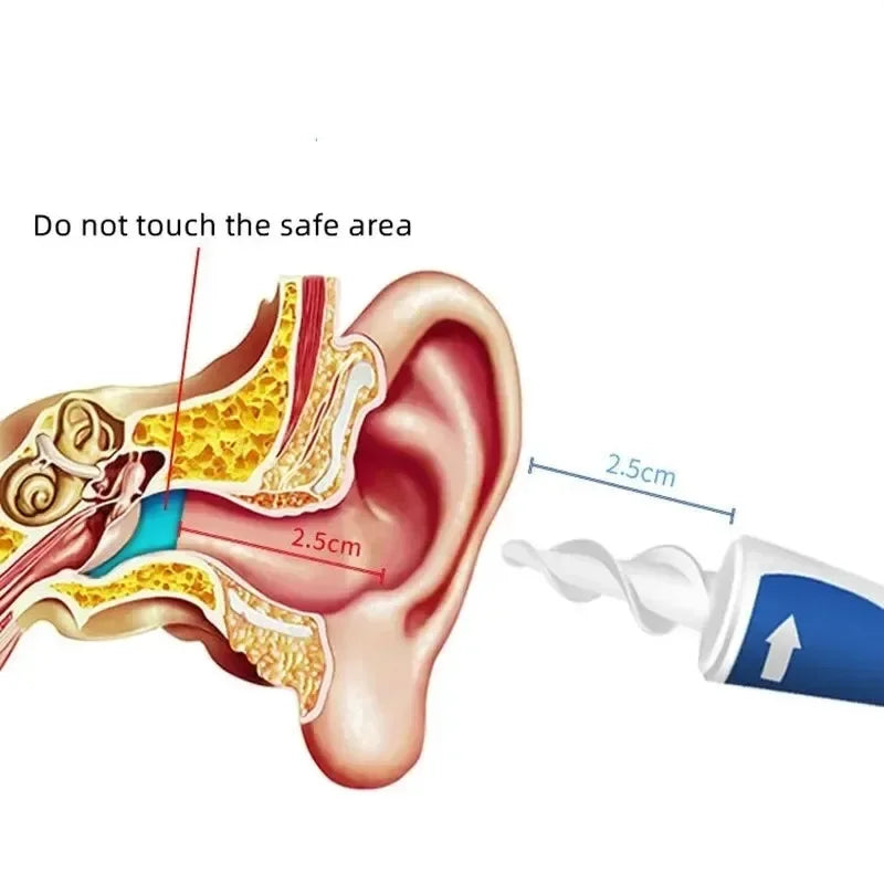 Ear Wax Remover Tool Ear Cleaner With Soft Silicone 16 Replacement Tips Simply To Grab Extract Earwax - badassmood