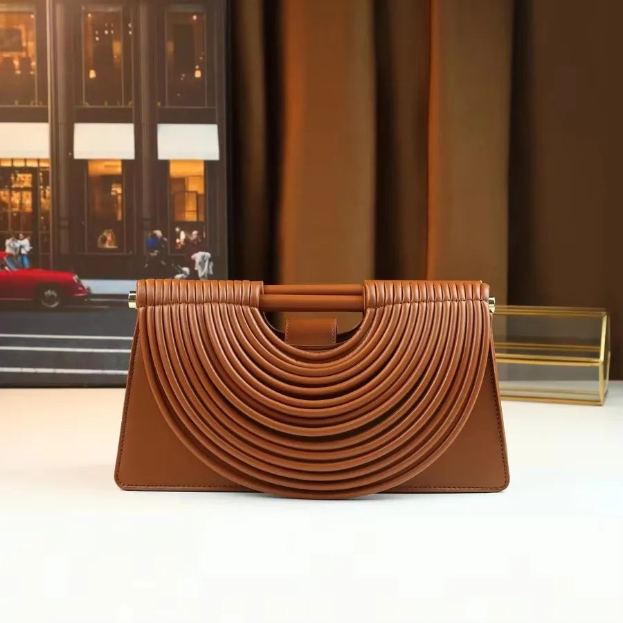 Sac à Main Tressé Artisanal 2025 - Pochette Design Haut de Gamme Bandoulière Femme - badassmood