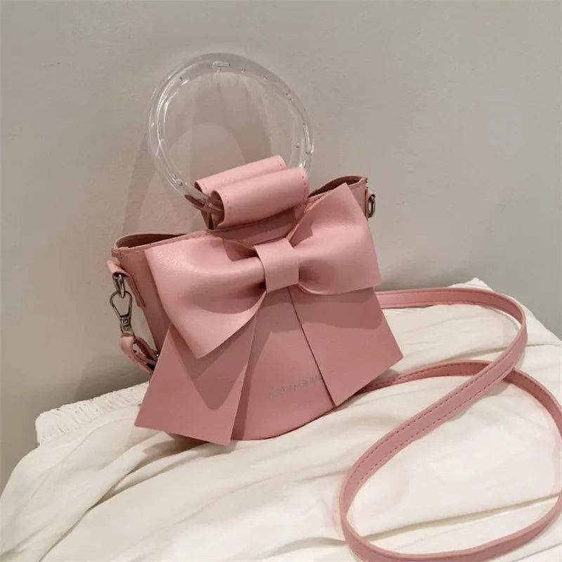 Sac Seau Femme avec Nœud Élégant - Sac Bandoulière Été Casual