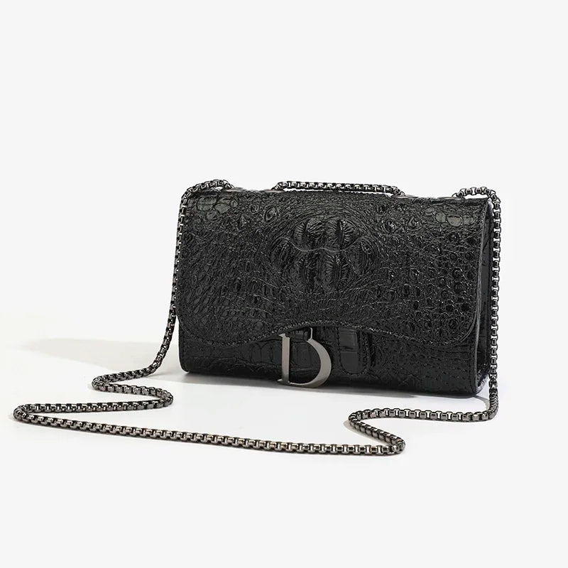 Sac à main femme en sequins et chaînes dorées, sac bandoulière luxe et casual, élégant et tendance.