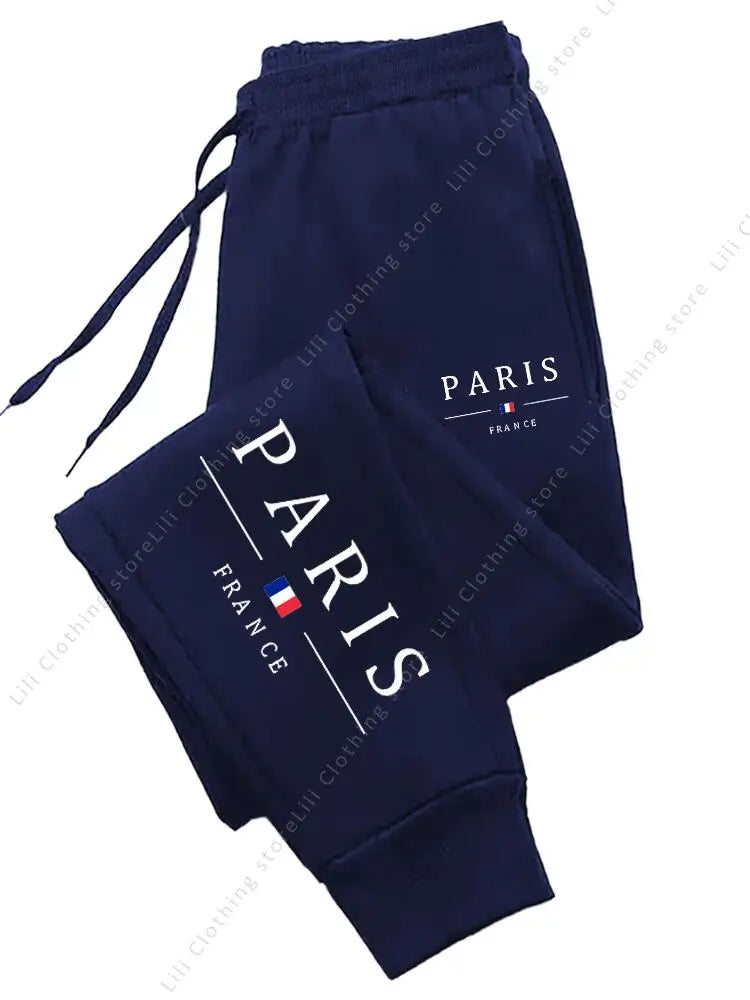 Pantalon de jogging femme Paris 2025 automne hiver, en molleton confortable, style décontracté, de badassmood.com