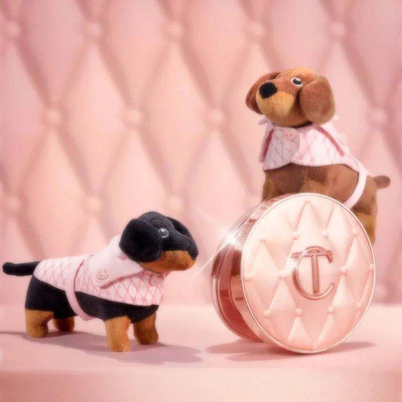 Charlotte Tilbury Shimmer Makeup Air Cushion Lightweight Moisture Oil Control Two Color Heart Shape Powder Blusher Unique Design - badassmood