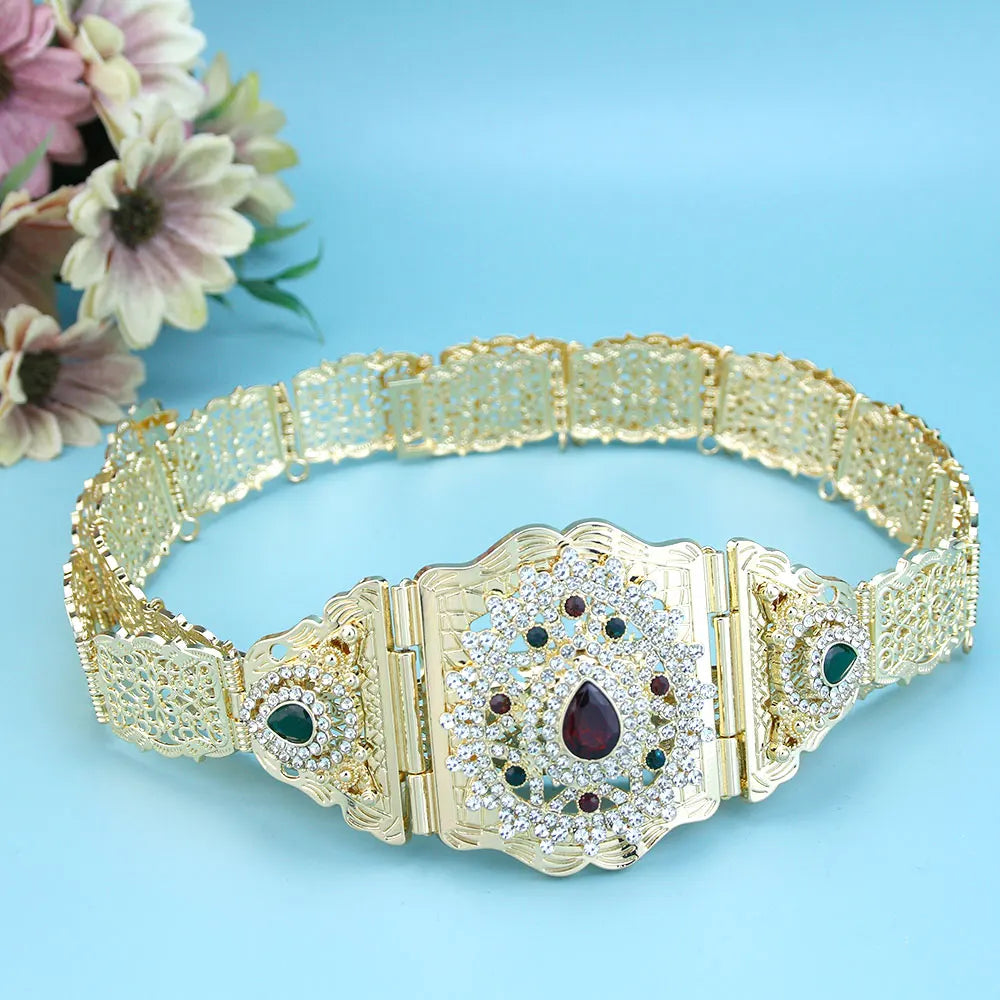 Ceinture Chaîne Métallique Style Marocain Ajustable - Caftan Arabe - badassmood