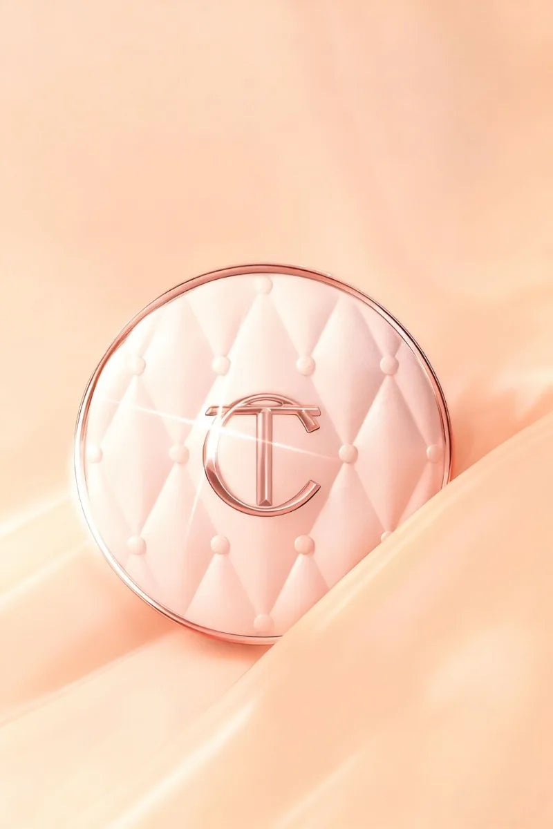 Charlotte Tilbury Shimmer Makeup Air Cushion Lightweight Moisture Oil Control Two Color Heart Shape Powder Blusher Unique Design - badassmood