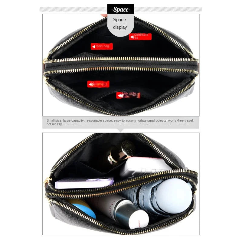 Sac à Main Cuir Femme Designer - Sac Bandoulière Luxe Messenger - badassmood