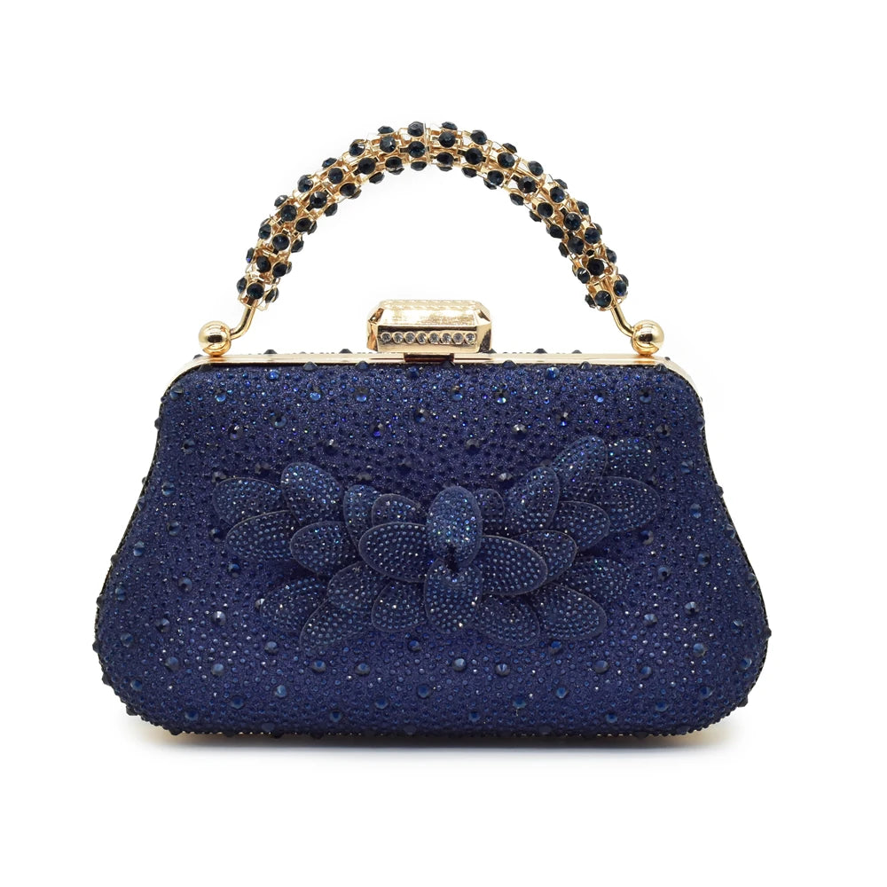 Ensemble Chaussures et Sac Italien Luxe Mariage Femme - Escarpins Strass Talon Haut 8cm - badassmood