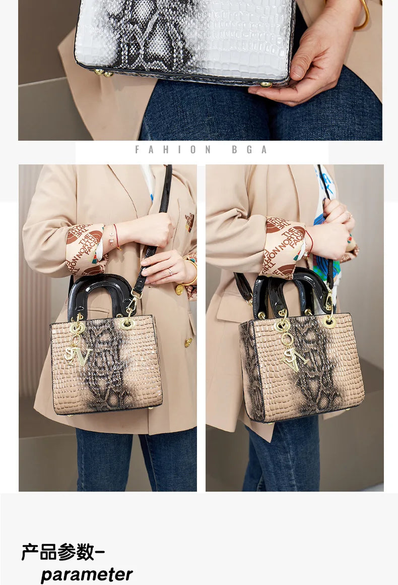 Sac à main femme en toile grande capacité, style casual élégant et tendance, idéal pour un look moderne.