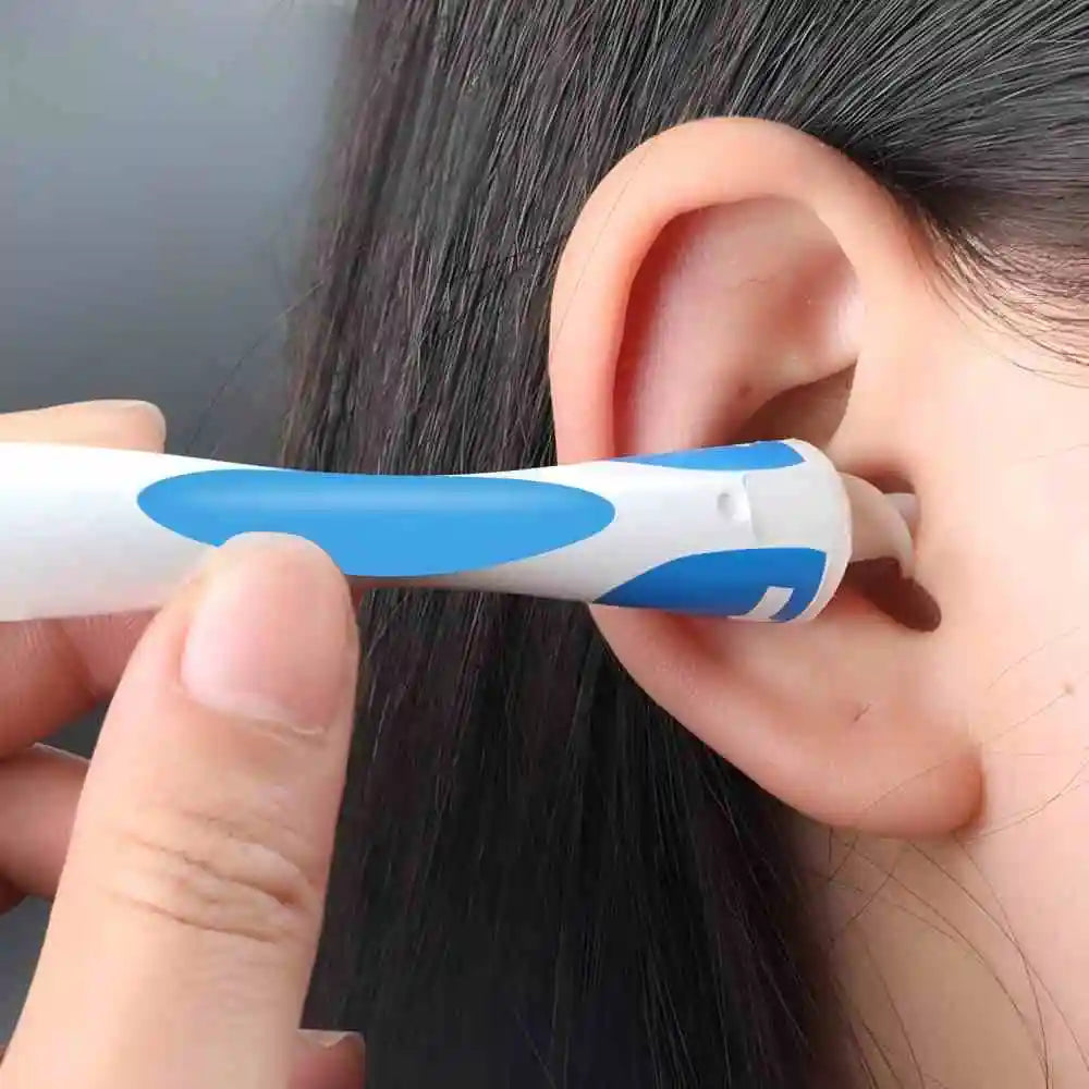 Ear Wax Remover Tool Ear Cleaner With Soft Silicone 16 Replacement Tips Simply To Grab Extract Earwax - badassmood