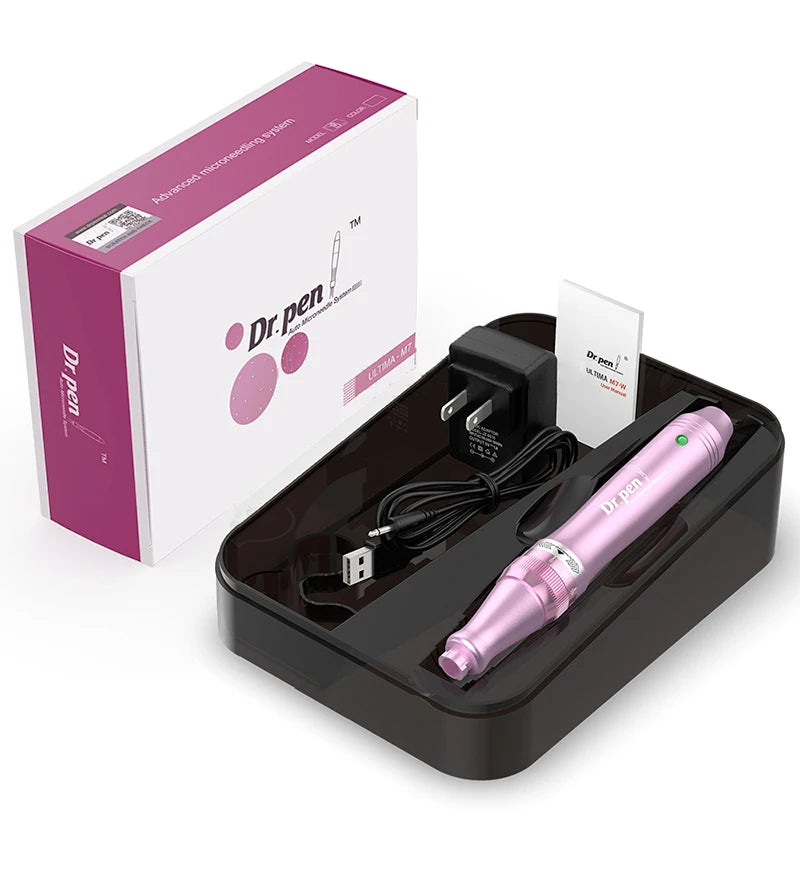 Dr. Pen Ultima M7 - Stylo Microneedling Sans Fil Professionnel + 10 Cartouches - badassmood