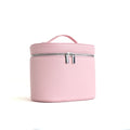 Large-capacity PU leather cosmetic box with internal storage box, customizable names and letters, travel portable cosmetic bag - badassmood