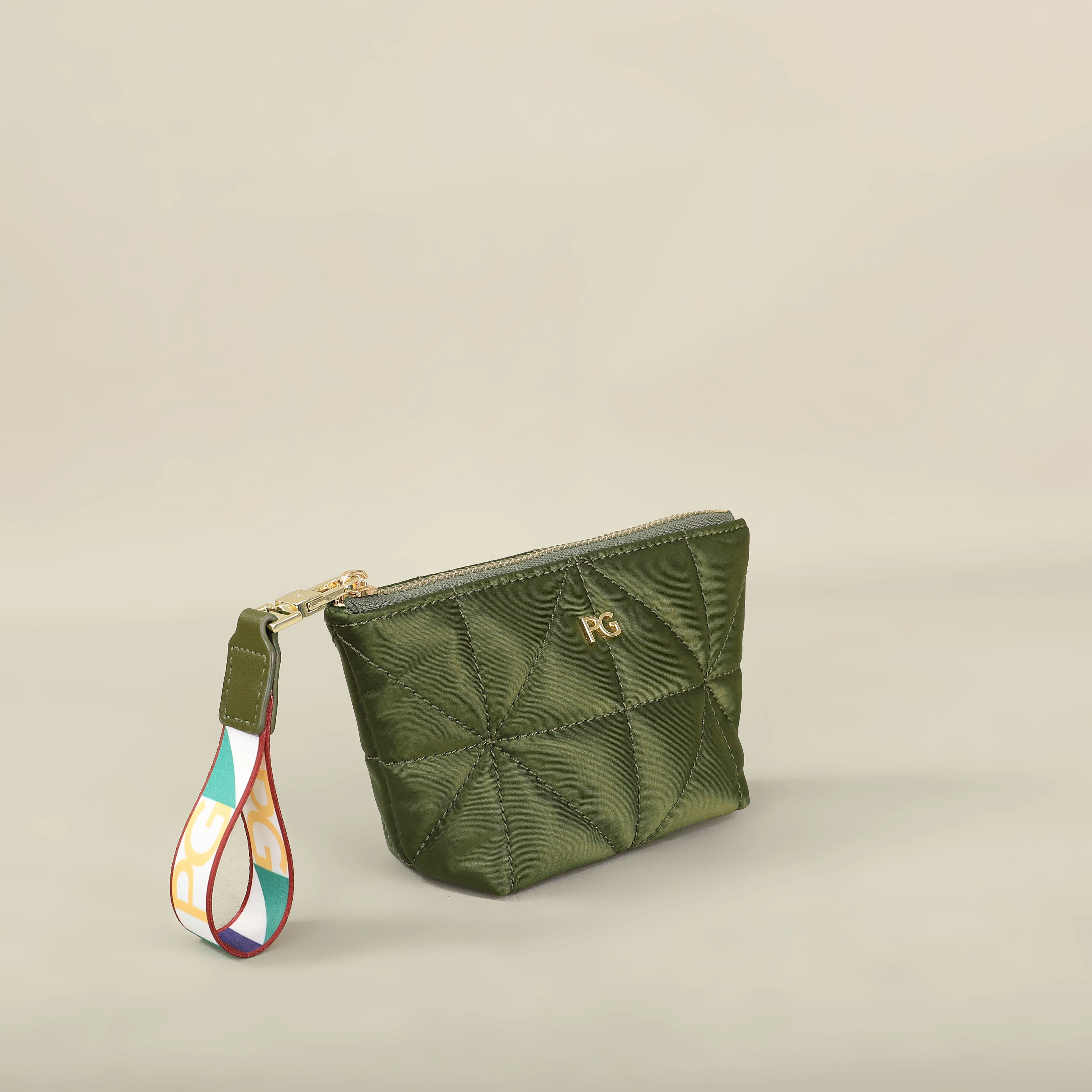 PG 2026 Nylon Change Bag Closed Small Waterproof Cosmetic Bag with Printed Zipper - badassmood