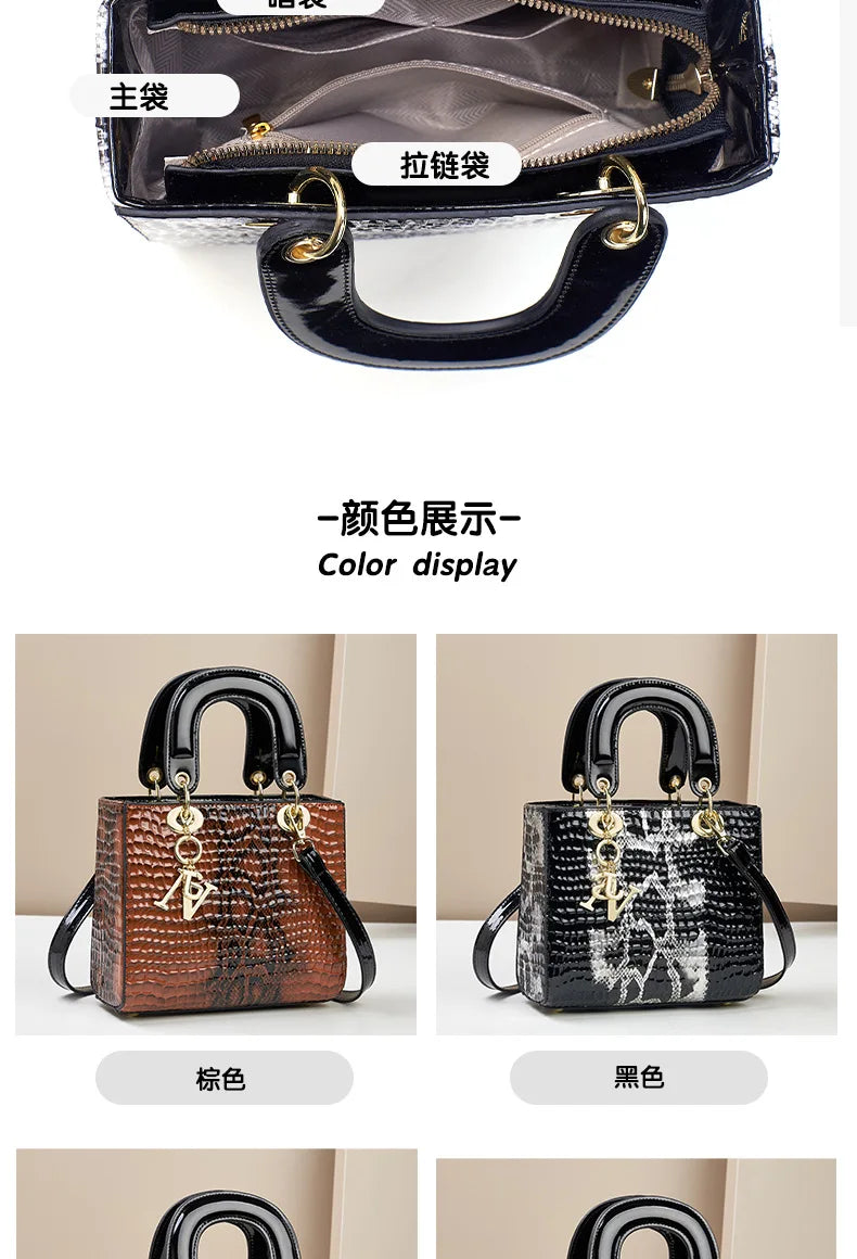 Sac à main femme en toile grande capacité, élégant et tendance, avec poignées en cuir et design casual moderne.