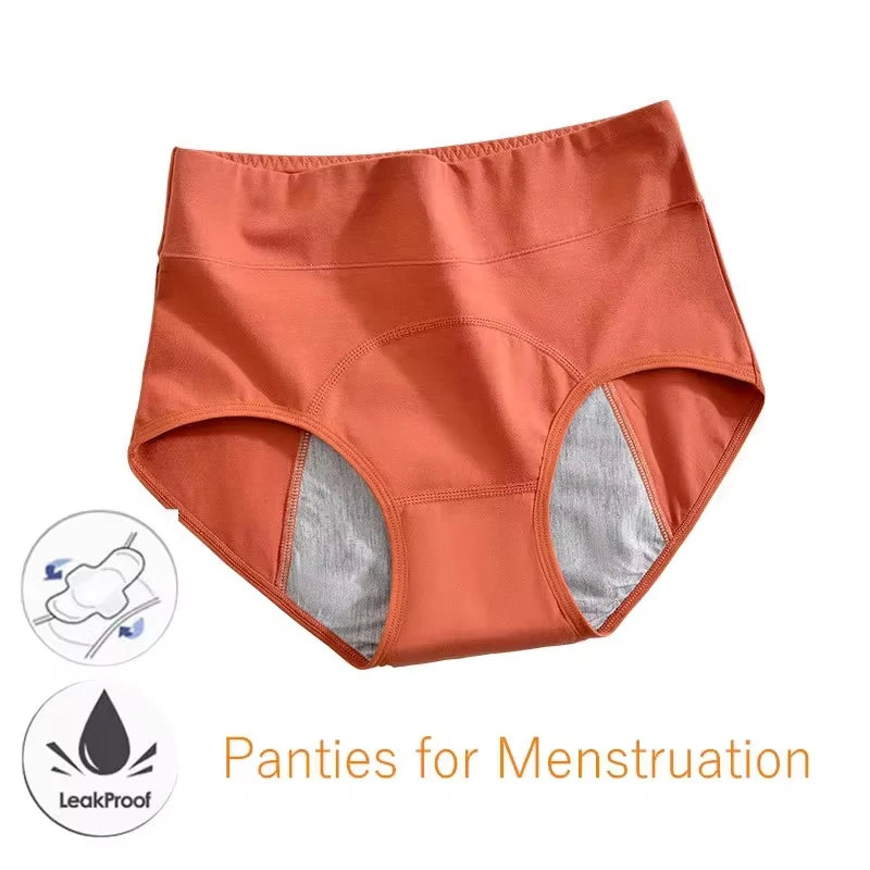 Panties for Menstruation Cotton Menstrual Panties High Waist Period Underwear Culotte Menstruelle Leak Proof Bragas Menstruales - badassmood