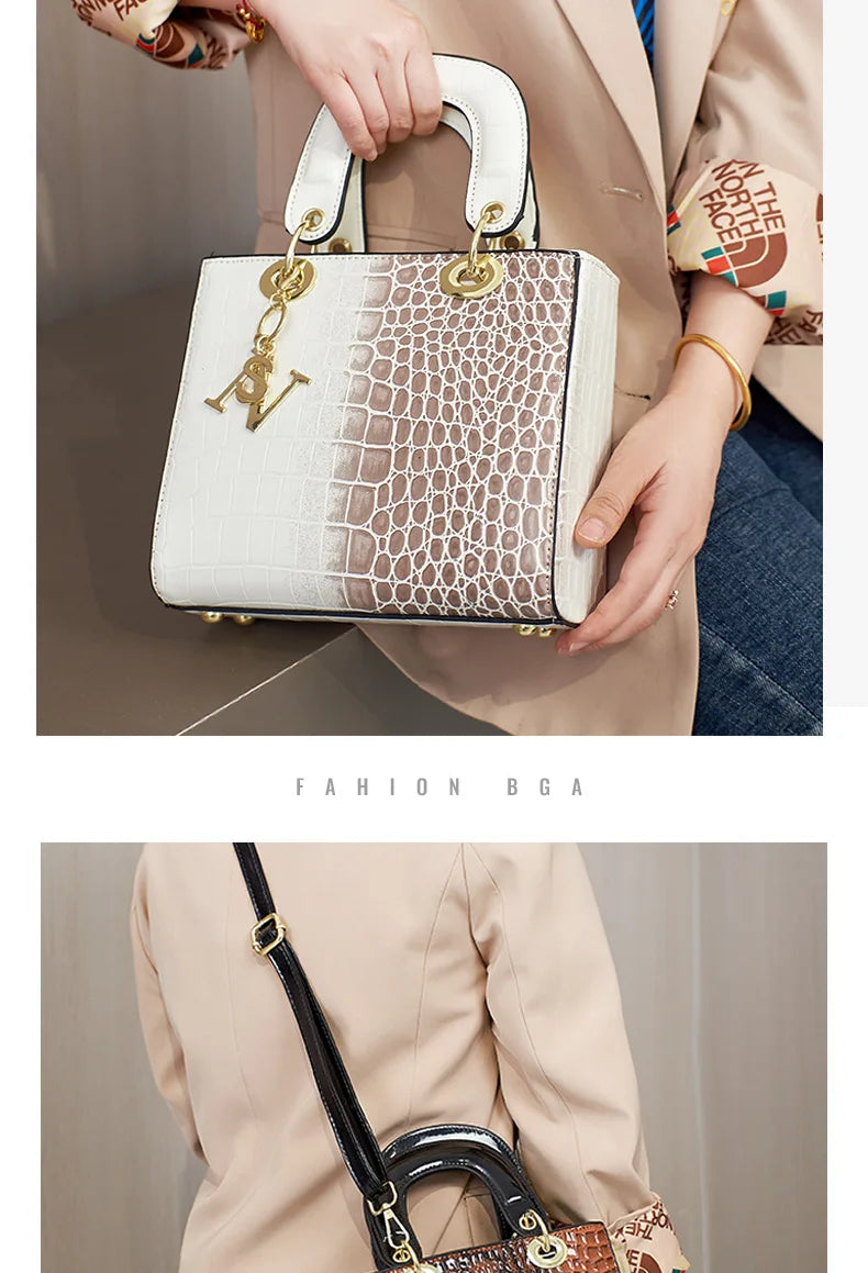 Sac à main femme en toile grande capacité, élégant et tendance, idéal pour un style casual moderne.